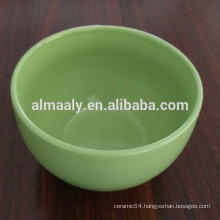 cheap green stoneware fruit bowl